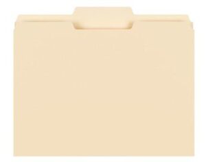 SMEAD: 11 Pt Manila Folders, 1/3 Cut Top Tab - Center Tab Position Only, Letter (Box of 100)