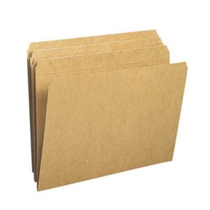 SMEAD: 11 Pt Kraft Folders, Straight Cut Top Tab, Letter (Box of 100)