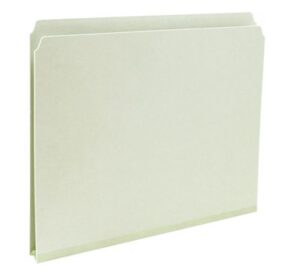 25 Pt Pressboard Folders, Straight Cut Top Tab, Letter, 1" Tyvek Exp.
