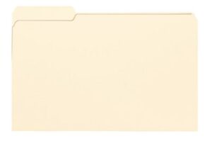 SMEAD: 11 Pt Manila Folders, 1/3 Cut Top Tab - Left Tab Position Only, Legal (Box of 100)