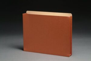 Top Tab Expanding Files, Full Height Reinforced Gussets,  Letter, 5-1/4" Exp. (100)
