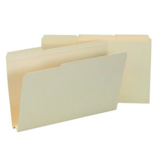 SMEAD: 14 Pt Expansion Manila Folders, 1/3 Cut Top Tab - Assorted Tab Positions, Legal (Box of 50)