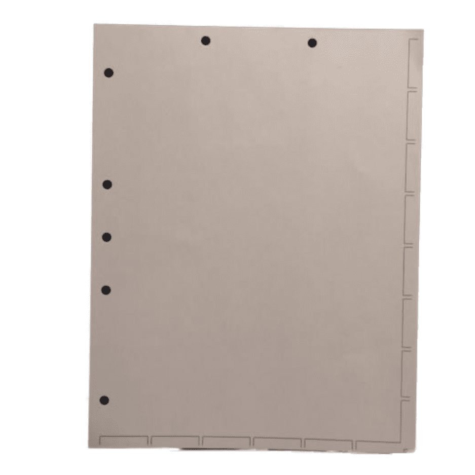 Divider Sheets