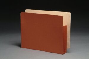 Premium End Tab Expanding Files, Reinforced Gussets,  Letter, 3-1/2" Exp. (100)