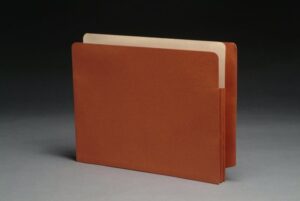 End Tab Expanding Files, Reinforced Gussets,  Letter, 5-1/4" Exp. (100)