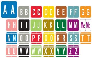 GBS (VRE) Alpha Labels, Laminated, 1-5/16" X 1-1/4", Individual Letters - Roll of 250