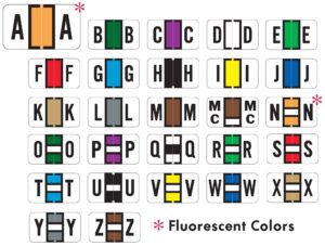 Jeter 7200 Alpha Labels, Laminated, 15/16" X 1-5/8", Individual Letters - Pack of 240