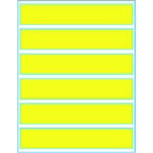 LabelsAnywhere Label Stock for Inkjet Printers, (6) 8" X 1.5" Labels/Sheet - 50 Sheets/Pk