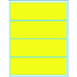 LabelsAnywhere Label Stock, Convert-A-Tab Labels for Inkjet Printers, (4) 8" x 2.625" Labels/Sheet - 50 Sheets/Pk