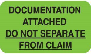 MAP2650 - DOCUMENTATION ATTACHED - Fl Green, 1-1/2" X 7/8" (Roll of 250)
