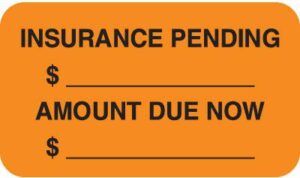 MAP3750 - INSURANCE PENDING - Fl Orange, 1-1/2" X 7/8" (Roll of 250)