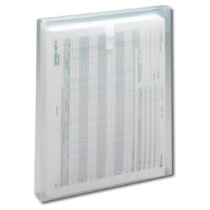 SMEAD Poly Envelopes with Hook & Loop Closure (Clear), 1 1/4" Expansion, Top Load, Letter Size (Ctn of 120)