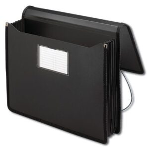SMEAD Poly Premium Wallets (Colors), 5 1/4" Expansion, Flap and Elastic Cord Closure, Letter Size (Box of 12)