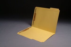 11 Pt Color Folders, 1/3 Cut Top Tab - Assorted, Letter Size, Fasteners Pos. 1 & 3 (Box of 50)