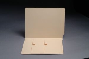11 Pt Manila Folders, Full Cut End Tab, Letter Size, Double Pockets Inside Front (Box of 50)