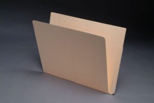 11 Pt Manila Folders, Full Cut End Tab, Letter Size, Double Pockets Outside Back (Box of 50)