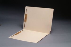 11 Pt Manila Folders, Reinforced Spine, Letter Size, 2 Fasteners Pos. 1 & 3 (Box of 50)