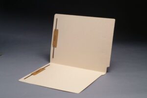 14 Pt Manila Folders, Reinforced Spine, Letter Size, 2 Fasteners Pos. 1 & 3 (Box of 50)