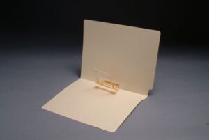 11 Pt Manila Folders, Letter Size, Space Clip Fastener Pos. 5 (Box of 50)