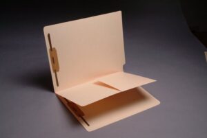 11 Pt Manila Classification Folders, 1 Pocket Style Divider, Fasteners Pos. 1 & 3 (50/Bx)