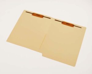 11 Pt Manila Folders, Full Cut End Tab, Letter Size, 1/2 Pocket Inside Front, Fasteners Pos. 1 & 3 (Box of 50)