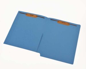 11 Pt Color Folders, Full Cut End Tab, Letter Size, 1/2 Pocket Inside Front, Fastener Pos. 1 & 3 (Box of 50)