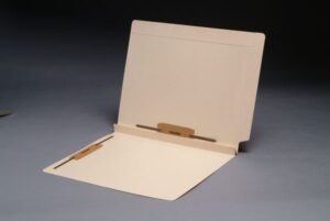 14 Pt Manila Folders, End/Top Interlock Tab, Letter Size, 2 Fasteners Pos. 3 & 5, 1-1/2" Expansion (Box of 50)