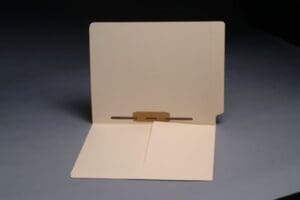 11 Pt Manila Folders, Full Cut End Tab, Letter Size, 1/2 Pocket Inside Front, Fastener Pos. 5 (Box of 50)