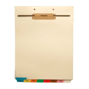 Stock Fileback Divider Sets, Medical,  End Tabs - Top Fastener (20 Sets of 8 Tabs)