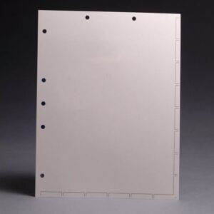 Chart Divider Sheets for Stick-On Tabs,  White, 8 1/2" x 11" (Box of 250)