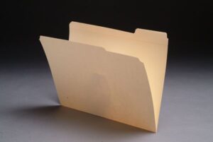 11 Pt Manila Folders, 1/3 Cut Top Tab - Assorted, Letter Size (Box of 50)