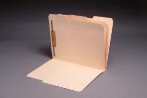 11 Pt Manila Folders, 1/3 Cut Top Tab - Assorted, Letter Size, Fastener Pos. 1 (Box of 50)