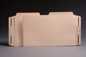 Top Tab Manila Casebinders, Letter Size, 1/2 Cut Assorted Tabs (Box of 50)