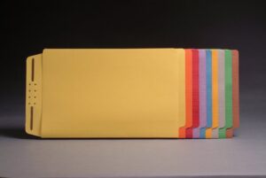 End Tab Color Casebinders, Legal Size, Full Cut Tabs (Box of 50)