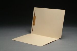 11 pt Manila Folders, Full Cut 2-Ply End Tab, Letter Size, Fastener Pos #1, SFI Style, 9-1/2" Front (Box of 50)