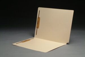 11 pt Manila Folders, Full Cut 2-Ply End Tab, Letter Size, Fastener Pos #1 & #3, SFI Style, 9-1/2" Front (Box of 50)
