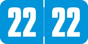 Safeguard -       2022 - Blue/White 1 1/2" x 3/4", 500/Roll