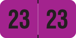 Smead/Jeter -        2023 - Purple/Black 1 1/2" x 3/4", 500/Roll