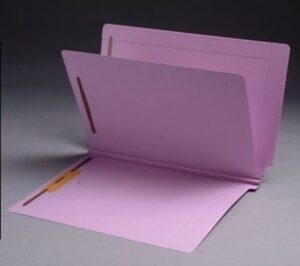 14 Pt Color Classification Folders, Full Cut End Tab, Letter Size, 1 Divider, 2" Exp., Mylar Reinforced Spine (Box of 25)