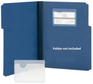 Self Adhesive Poly Business Card Pocket, 4-1/16" x 3" (Box of 100)