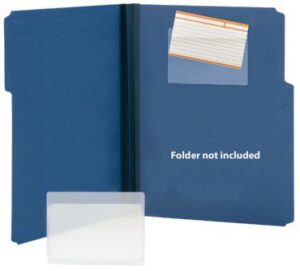 Self Adhesive Poly Pocket for Index Cards, 5-5/16" x 3-5/8" (Box of 100)