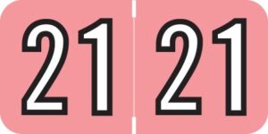 Barkley -      2021 - Pink/White 1 1/2" x 3/4", 500/Roll