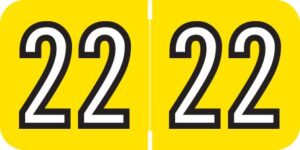 Barkley -       2022 - Yellow/White 1 1/2" x 3/4", 500/Roll