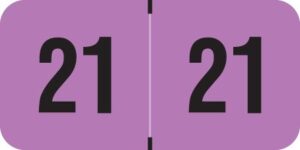 Reynolds/Reynolds -      2021 - Violet/Black 1 1/2" x 3/4", 500/Roll