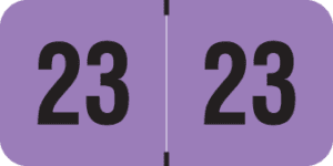Traco -        2023 - Purple/Black 1 1/2" x 3/4", 500/Roll