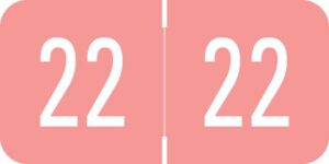 GBS/VRE -       2022 - Pink/White 1 1/2" x 3/4", 500/Roll