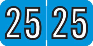 Barkley -          2025 - Blue/White 1 1/2" x 3/4", 500/Roll