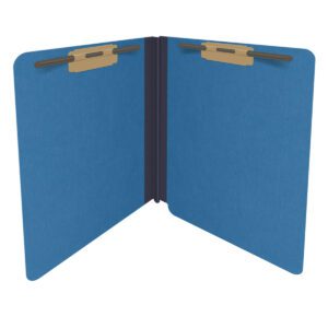 25 Pt.  Pressboard Folders, End Tab,  Letter, 2" Tyvek Exp., Fasteners 1 & 3, 14 Colors (25/Bx)