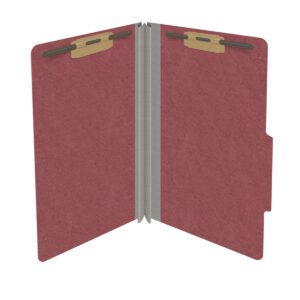 25 Pt. Pressboard Folders, Top Tab, Legal, 2" Tyvek Exp., Fasteners 1 & 3, 14 Colors (25/Bx)