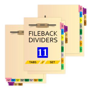 Custom FileBack Sets - 11 Tabs